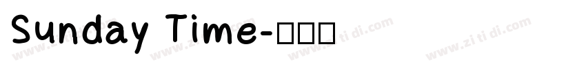 Sunday Time字体转换